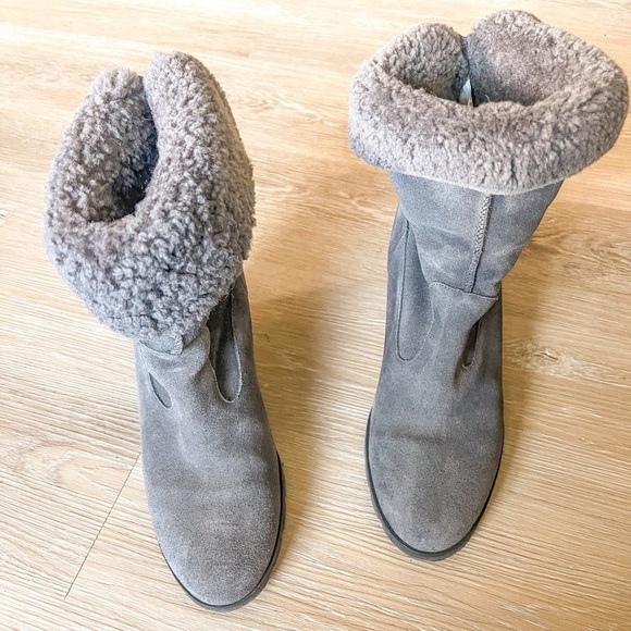 UGG Kyra Gray Suede Boot, Size 10 - Picture 1 of 8